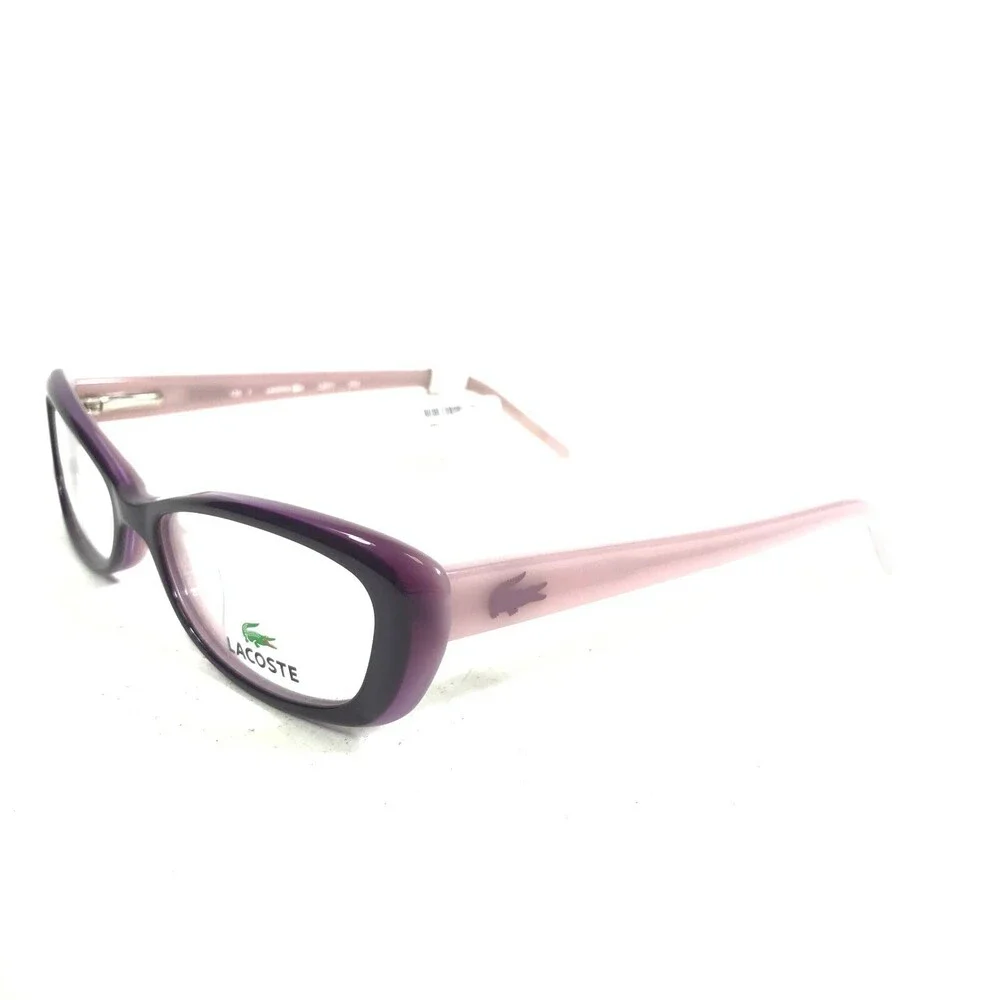 Lacoste Eyeglasses Frames L2611 513 Purple Rectangular Cat Eye 53-17-135